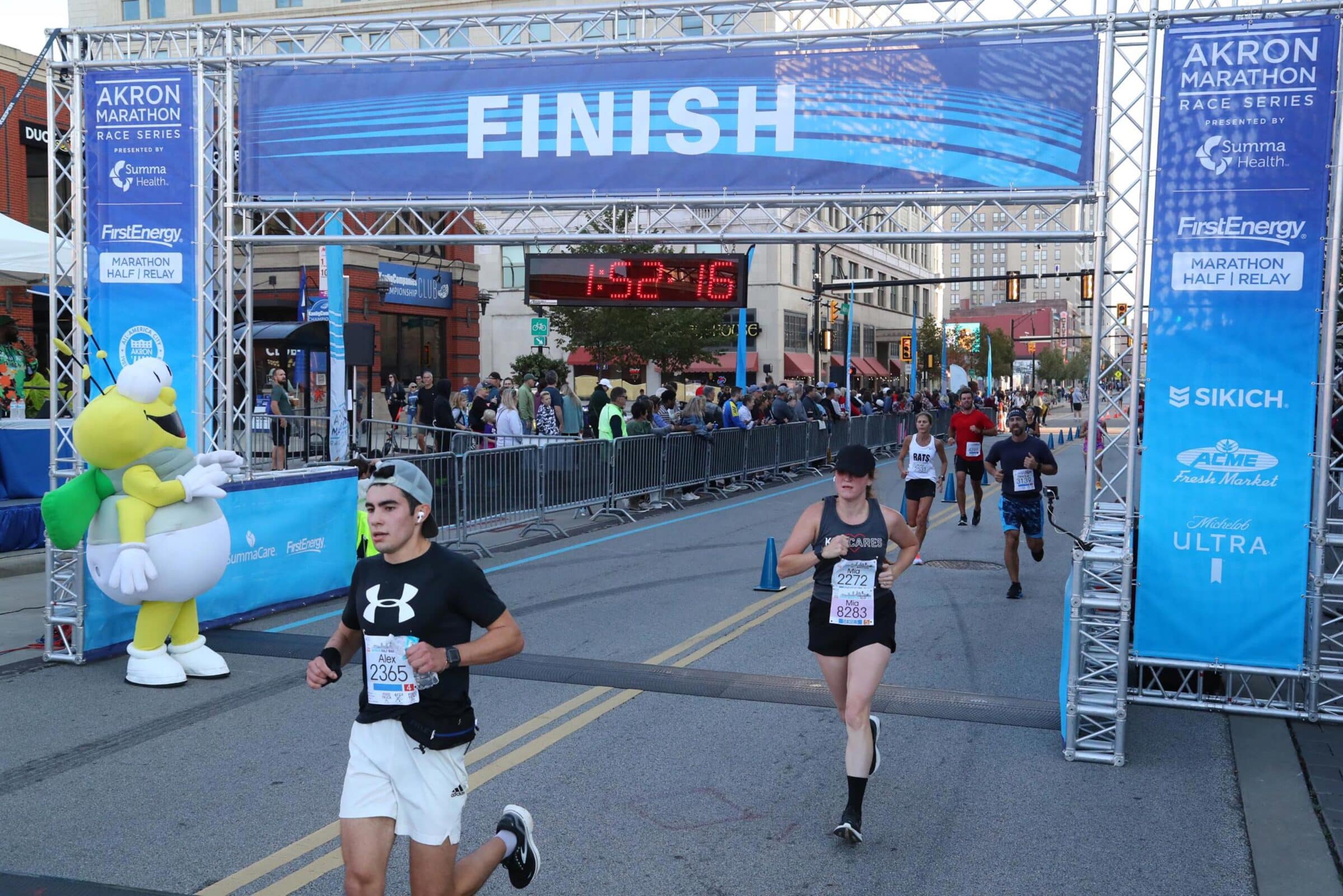 Running as a Team in Akron Marathon Kisling, Nestico & Redick